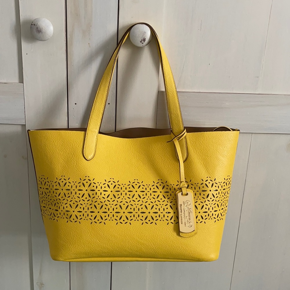 Beautiful summer 2-piece leather handbag, NWOT